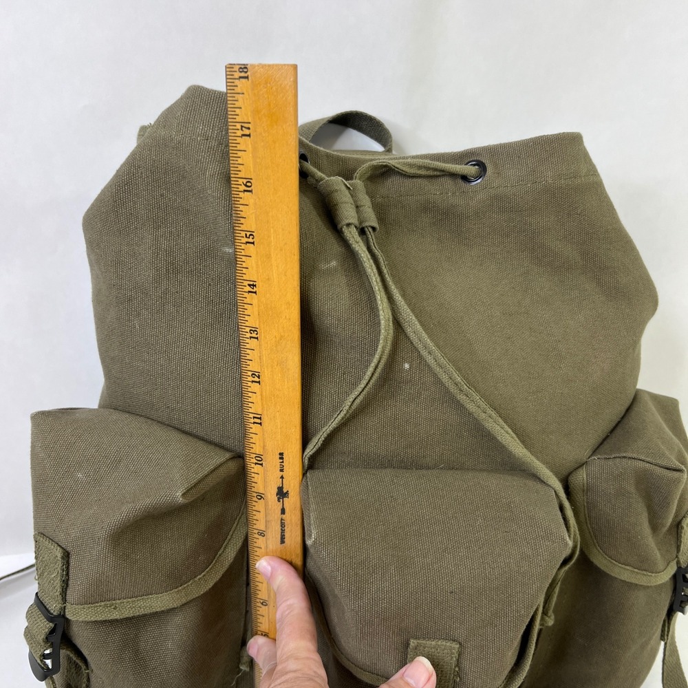Rothco Olive Drab Mini US Army Style ALICE Pack Canvas Backpack Rucksack - Picture 8 of 15